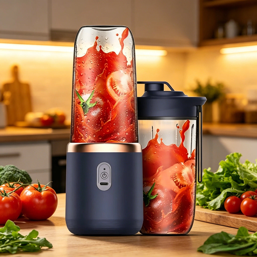 NUEVO Y POPULAR Licuadora Portátil USB de 400 ml, Vaso Mezclador Eléctrico de Viaje para Smoothies y Batidos, Mini Mezcladora de Cocina - AliExpress