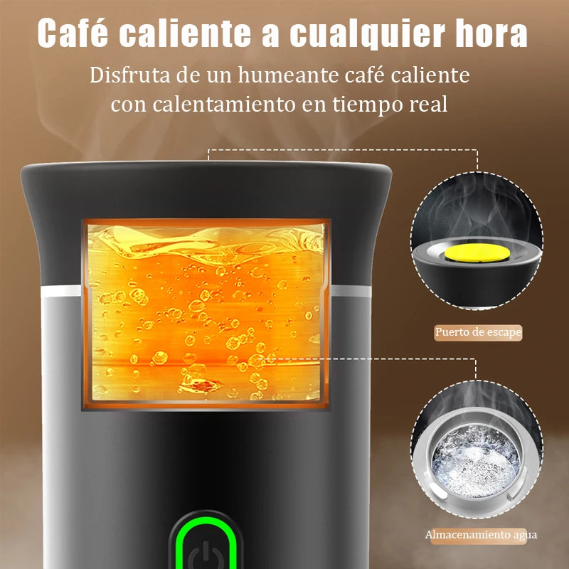 Cafetera de cápsulas portátil eléctrica inalámbrica 3 en 1 para coche y hogar, cafetera para acampar, cafetera de cápsula en polvo, cafetera Espresso de viaje - AliExpress 6