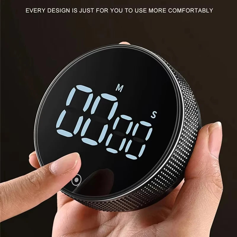 Dinrgo Temporizadores digitales magnéticos Cuenta regresiva manual Temporizador de cocina Reloj de cuenta regresiva Contador mecánico para cocinar Estudio de ducha