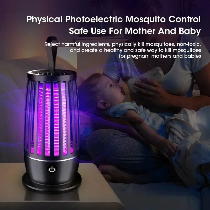 Lámpara Antimosquitos Electrónica Recargable por USB - Trampa para Insectos Silenciosa y Portátil para Uso en Interiores y Exteriores - Ideal para el Hogar - AliExpress