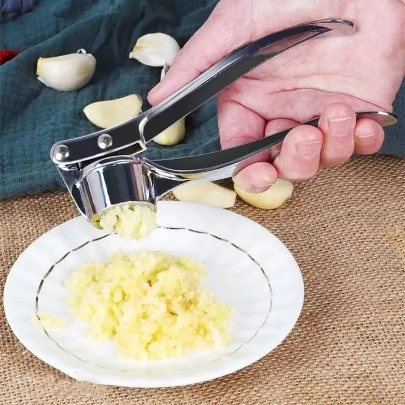 Prensa de ajo antideslizante, Clip de ajo grueso, multifuncional, aleación de Zinc, acero inoxidable, Manual, punzón de ajo - AliExpress