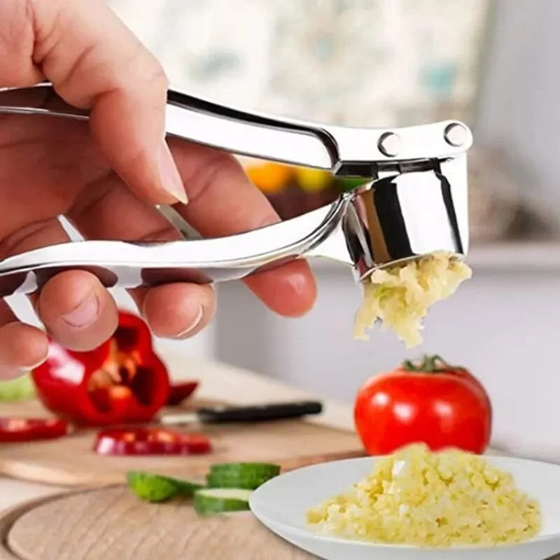 Prensa de ajo antideslizante, Clip de ajo grueso, multifuncional, aleación de Zinc, acero inoxidable, Manual, punzón de ajo - AliExpress