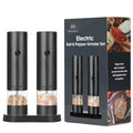 Molinillo de sal y pimienta eléctrico recargable por USB, aspereza ajustable, gran capacidad, molinillos de especias automáticos, herramienta de cocina - AliExpress